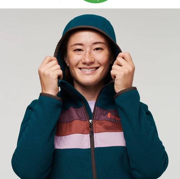 Teal and Pink Hooded Jacket Cotopaxi Size XS Teca - Picture 2 of 6